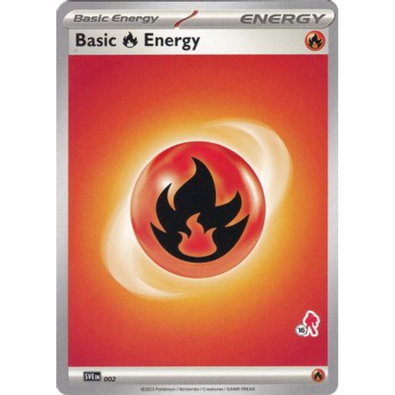 Basic Fire Energy (002) (Armarouge Stamp #16) [Battle Academy 2024]