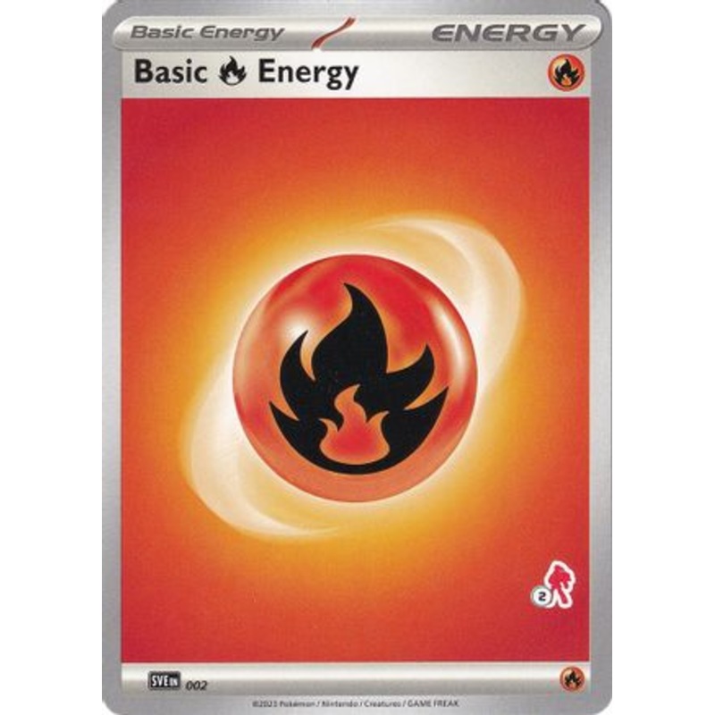 Basic Fire Energy (002) (Armarouge Stamp #2) [Battle Academy 2024]