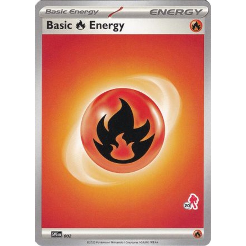 Basic Fire Energy (002) (Armarouge Stamp #20) [Battle Academy 2024]