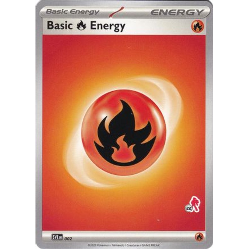 Basic Fire Energy (002) (Armarouge Stamp #22) [Battle Academy 2024]