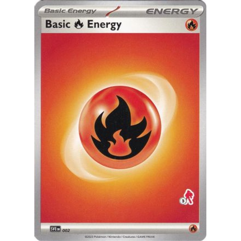 Basic Fire Energy (002) (Armarouge Stamp #3) [Battle Academy 2024]