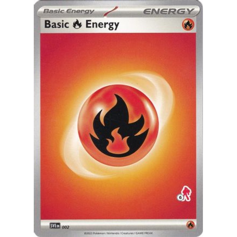 Basic Fire Energy (002) (Armarouge Stamp #6) [Battle Academy 2024]