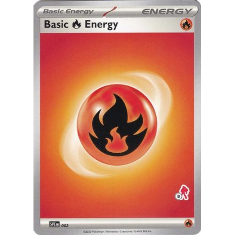 Basic Fire Energy (002) (Armarouge Stamp #8) [Battle Academy 2024]