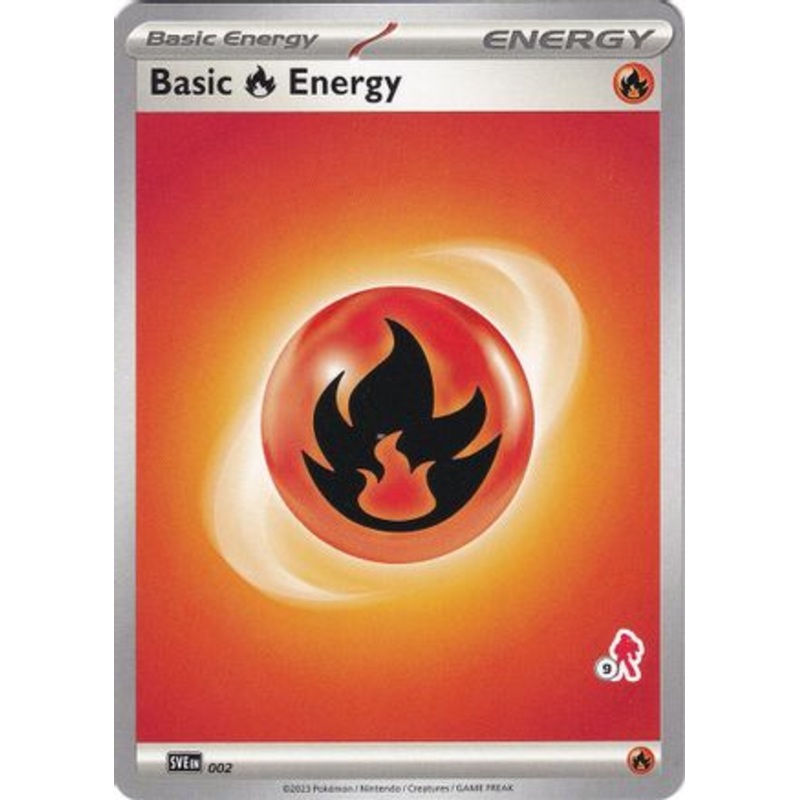 Basic Fire Energy (002) (Armarouge Stamp #9) [Battle Academy 2024]