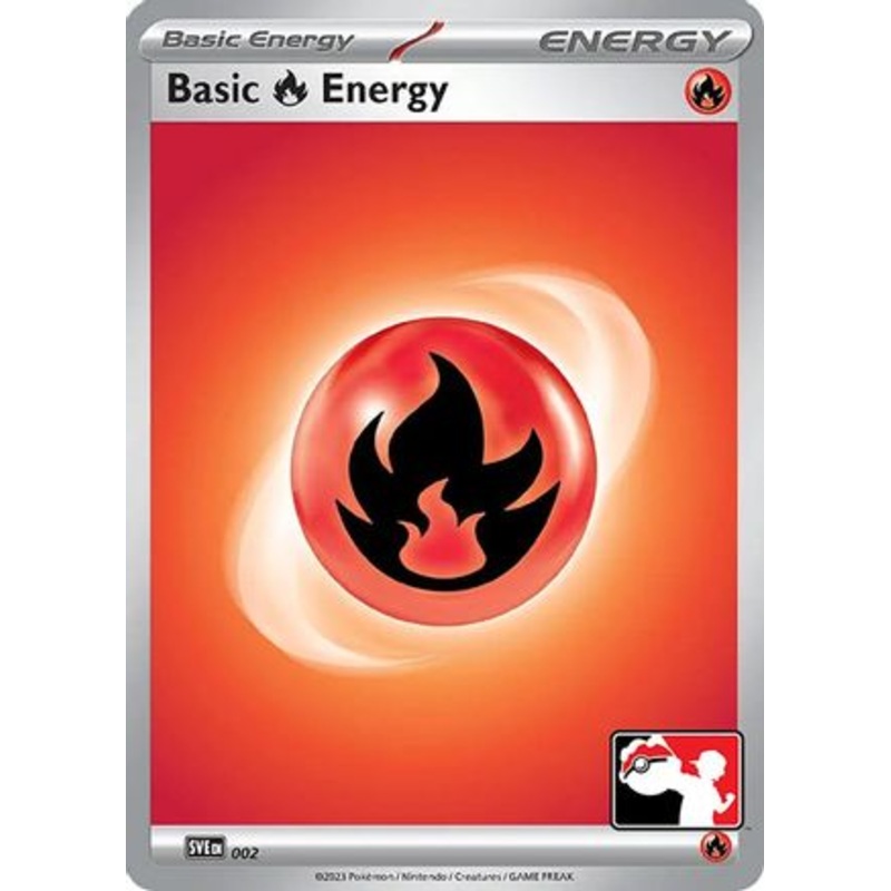 Basic Fire Energy (002) [Prize Pack Series Three] Holofoil