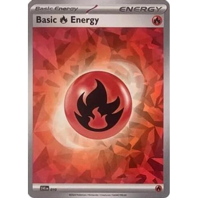 Basic Fire Energy (010) (Cracked Ice Holo) [Scarlet & Violet: Stellar Crown]