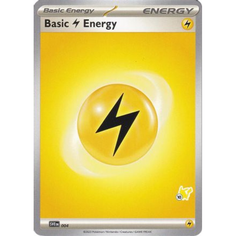 Basic Lightning Energy (004) (Pikachu Stamp #10) [Battle Academy 2024]