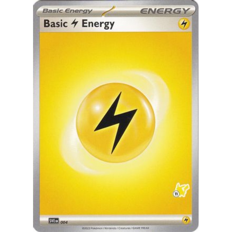 Basic Lightning Energy (004) (Pikachu Stamp #11) [Battle Academy 2024]