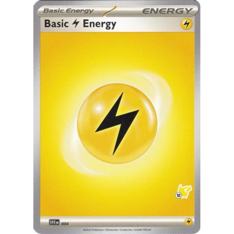 Basic Lightning Energy (004) (Pikachu Stamp #12) [Battle Academy 2024]