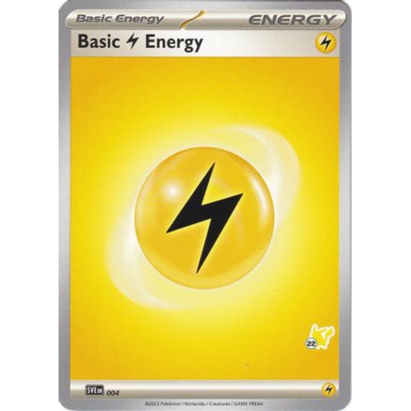 Basic Lightning Energy (004) (Pikachu Stamp #22) [Battle Academy 2024]