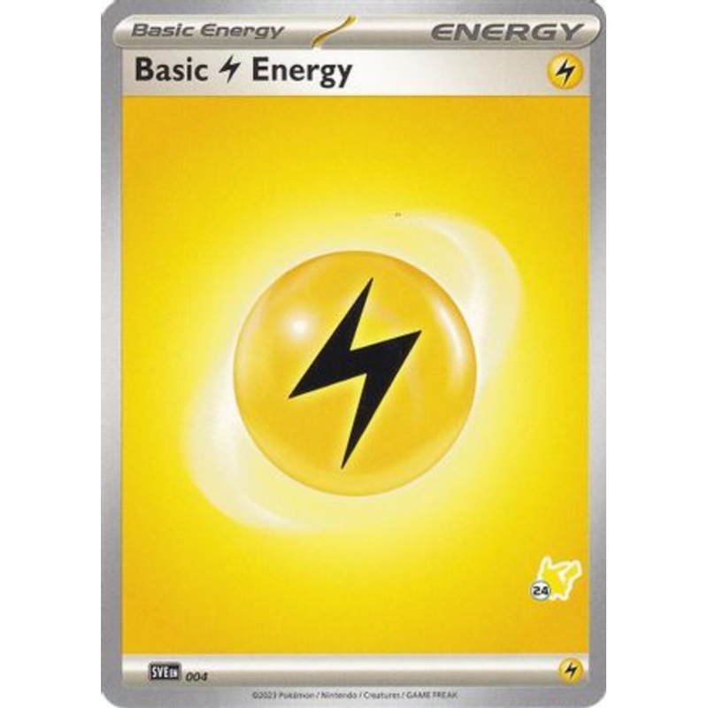 Basic Lightning Energy (004) (Pikachu Stamp #24) [Battle Academy 2024]