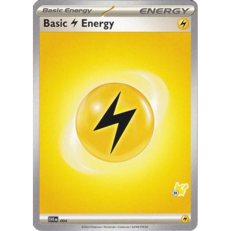 Basic Lightning Energy (004) (Pikachu Stamp #31) [Battle Academy 2024]