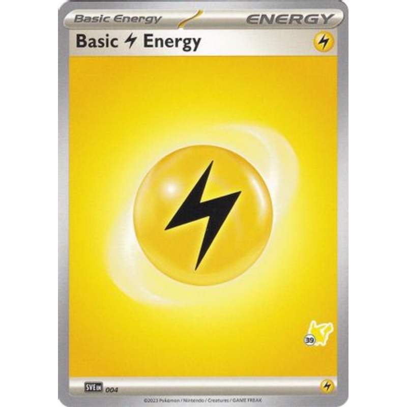 Basic Lightning Energy (004) (Pikachu Stamp #39) [Battle Academy 2024]