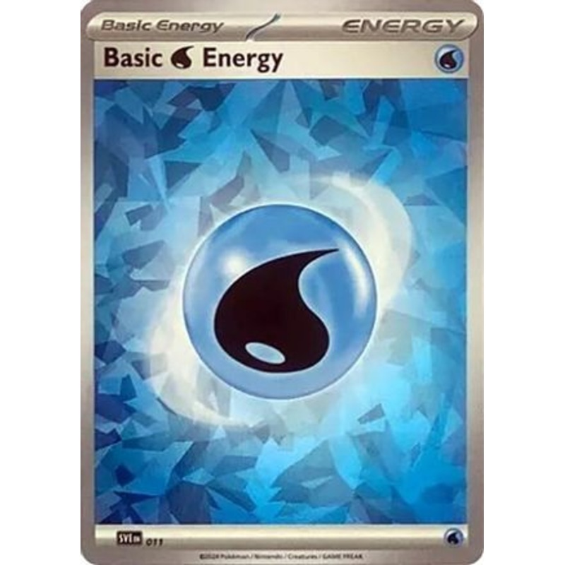 Basic Water Energy (011) (Cracked Ice Holo) [Scarlet & Violet: Stellar Crown]
