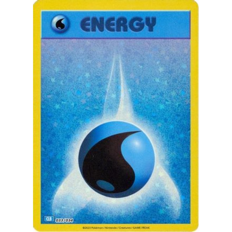 Basic Water Energy [Trading Card Game Classic]