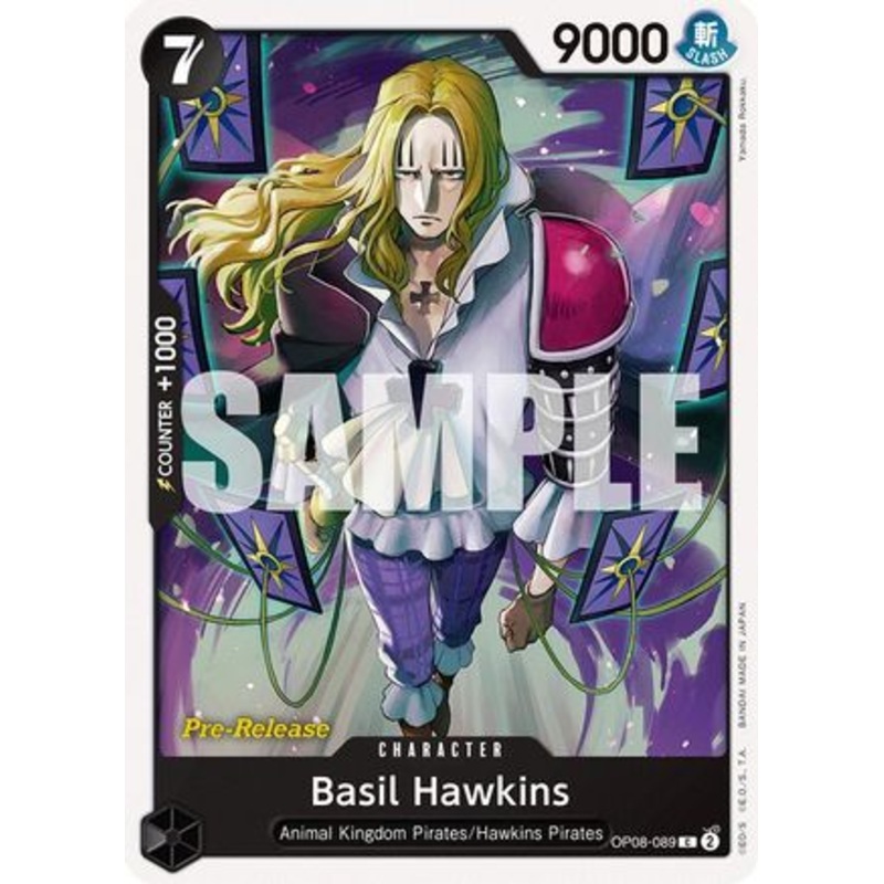 Basil Hawkins (OP08-089) Pre-Release Cards