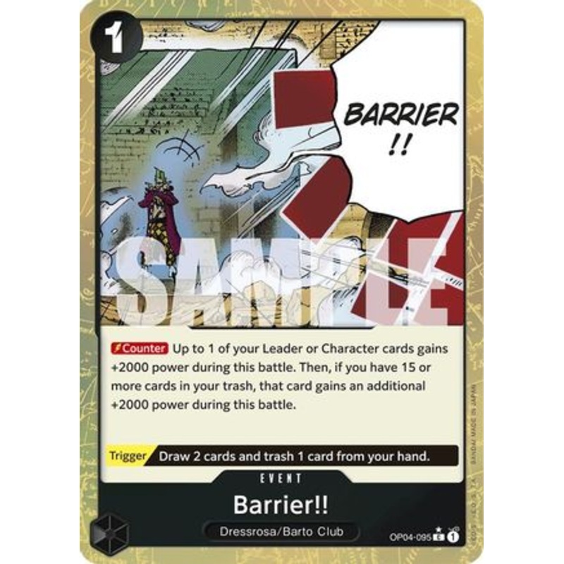 Barrier!! (Textured Foil) (OP04-095) Foil