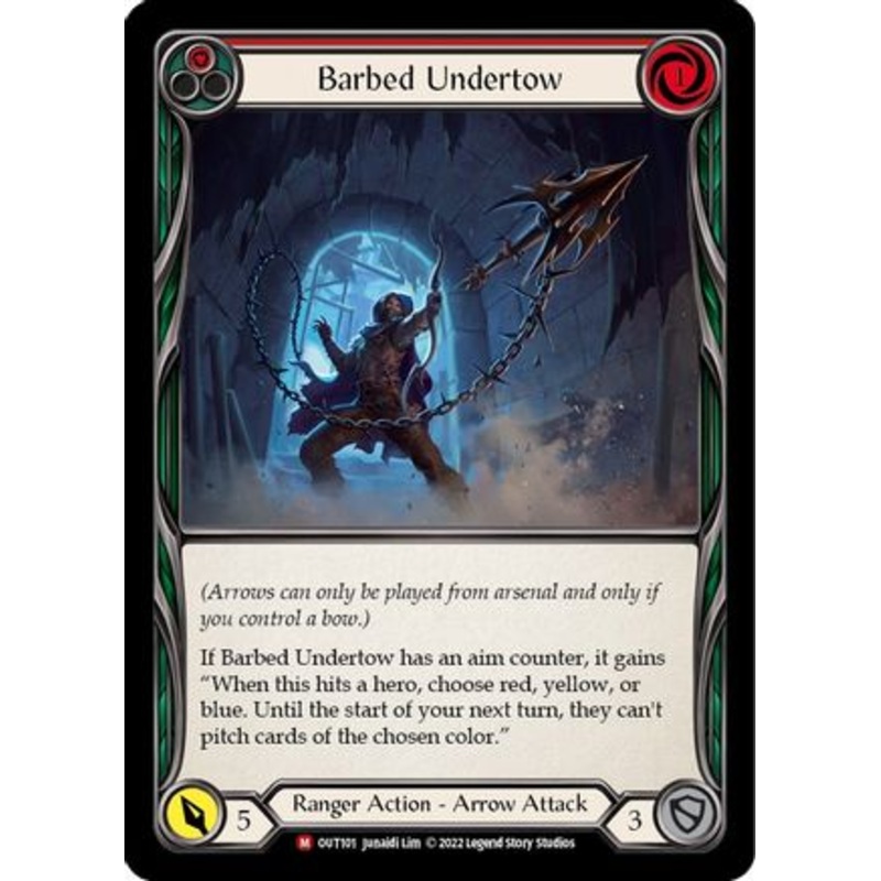 Barbed Undertow (OUT101) Rainbow Foil – Outsiders
