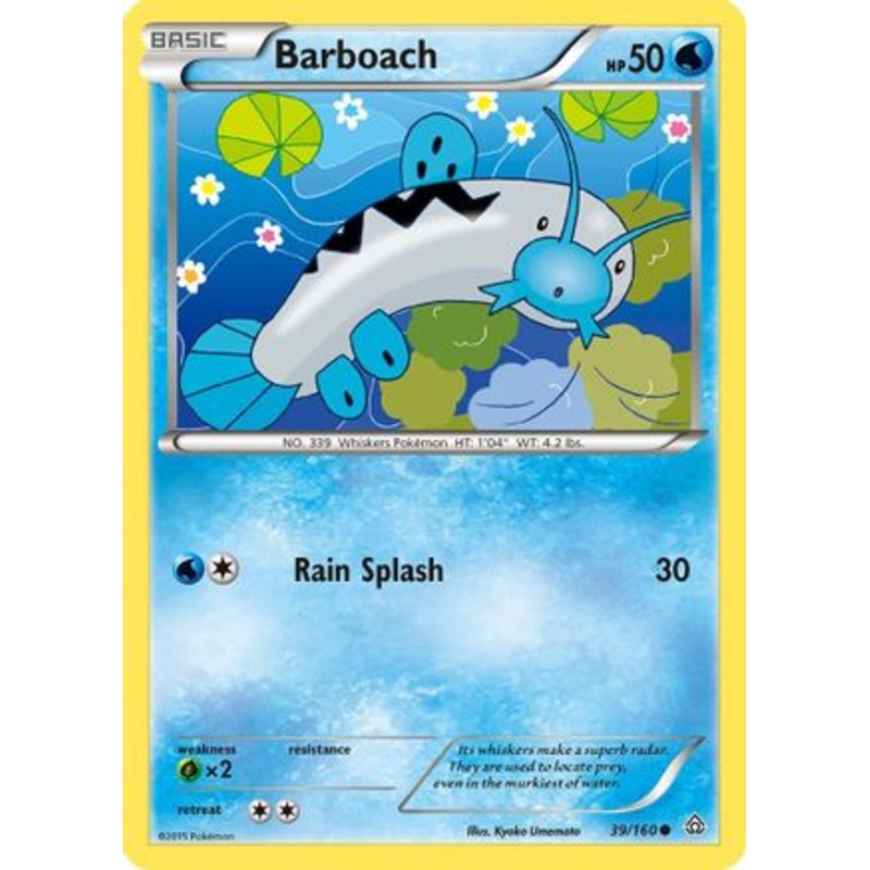 Barboach (39/160) [XY: Primal Clash] Reverse Holofoil