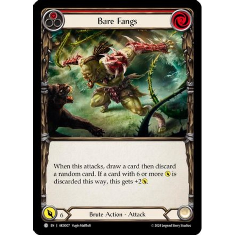 Bare Fangs (Red) (AKO007) – Armory Deck: Kayo