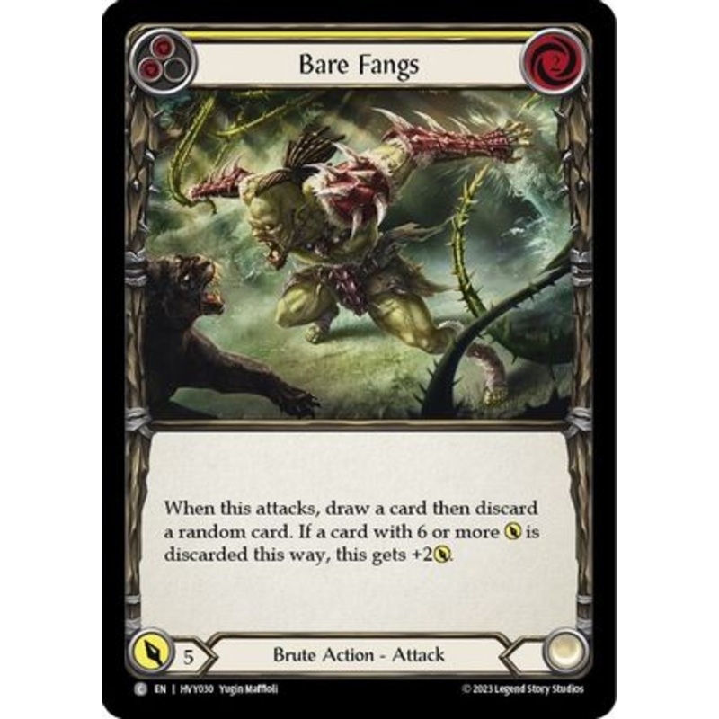 Bare Fangs (Yellow) (HVY030) – Heavy Hitters