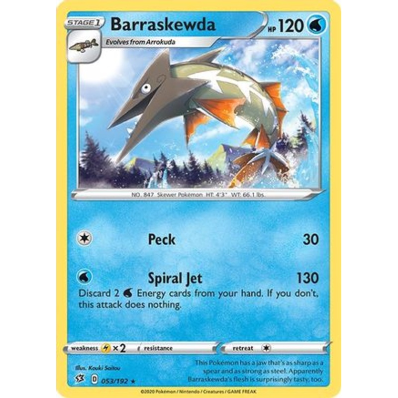 Barraskewda (053/192) [Sword & Shield: Rebel Clash] Reverse Holofoil