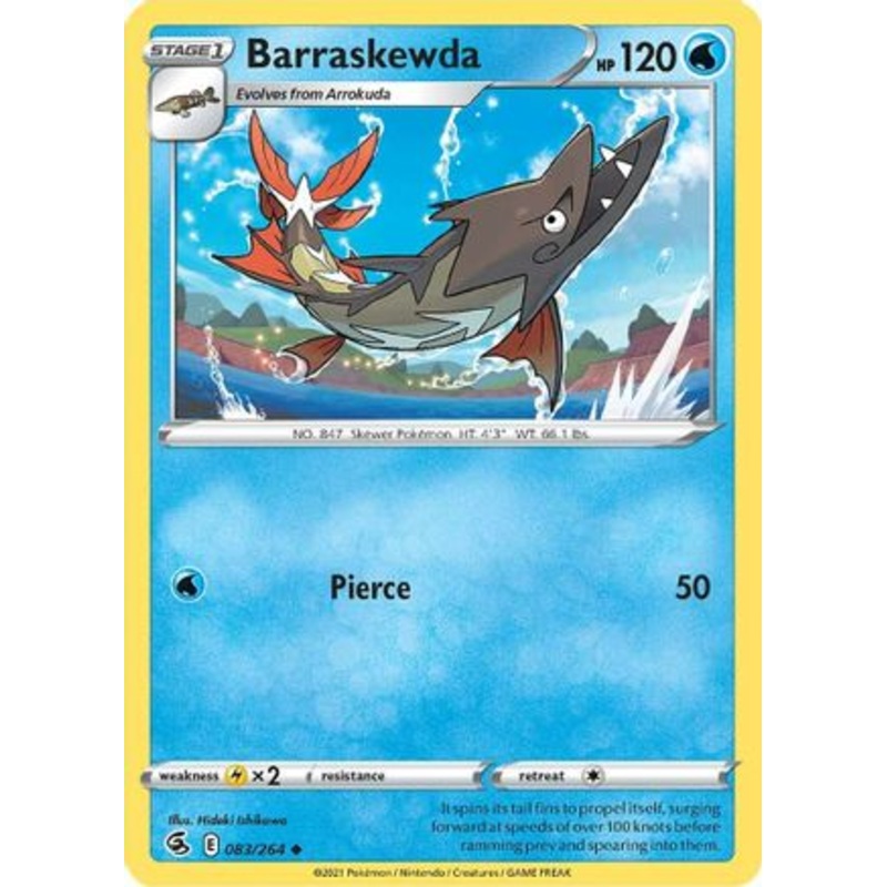 Barraskewda (083/264) [Sword & Shield: Fusion Strike] Reverse Holofoil