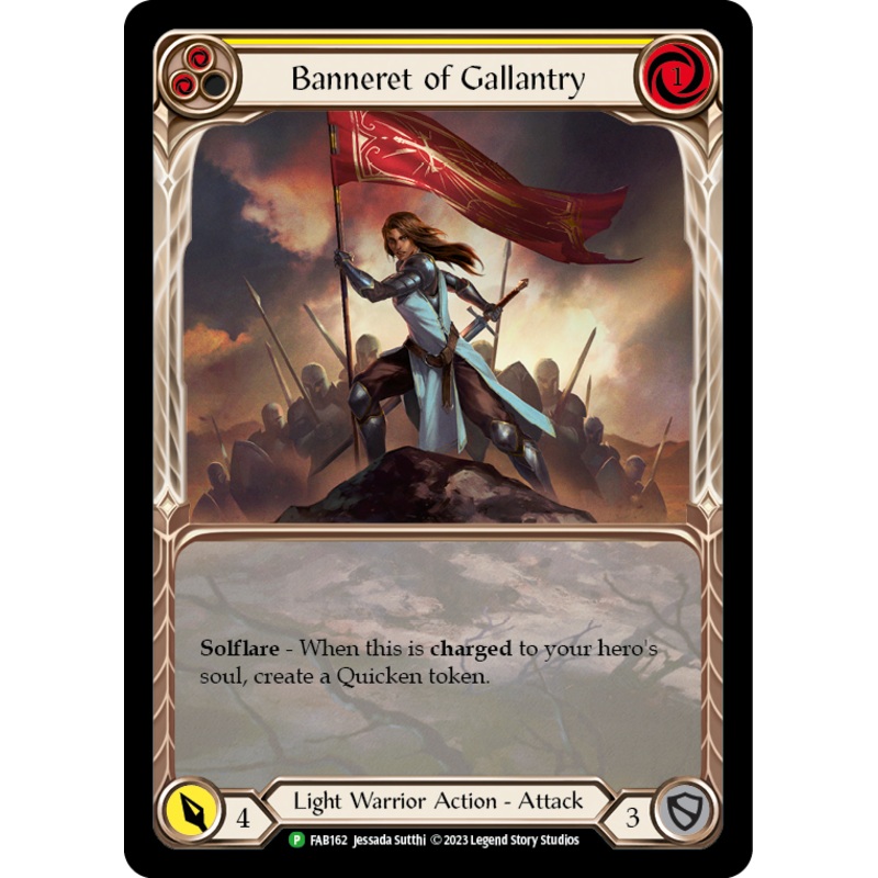 Banneret of Gallantry [FAB162] (Promo)  Rainbow Foil