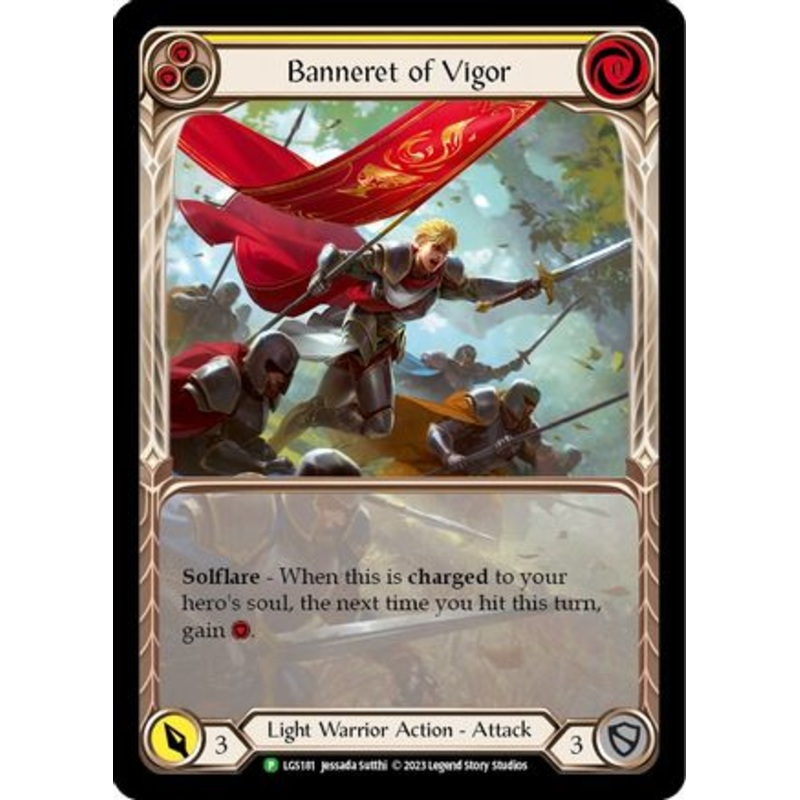 Banneret of Vigor – LGS181 (LGS181) Rainbow Foil – Flesh and Blood: Promo Cards
