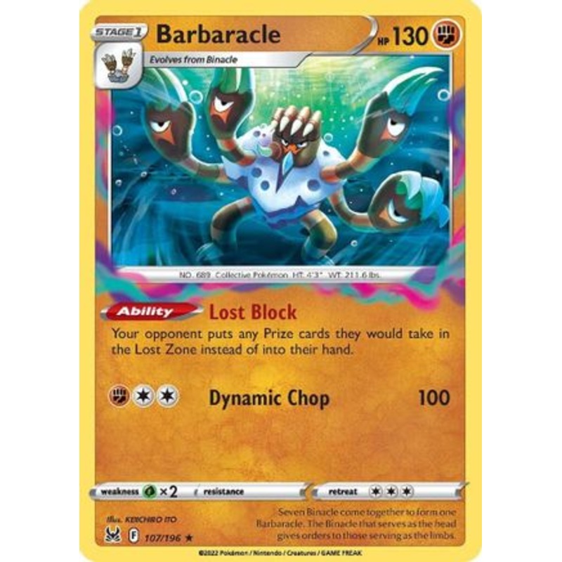Barbaracle (107/196) [Sword & Shield: Lost Origin] Reverse Holofoil