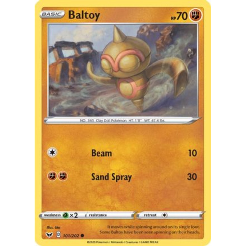 Baltoy (101/202) [Sword & Shield: Base Set] Reverse Holofoil