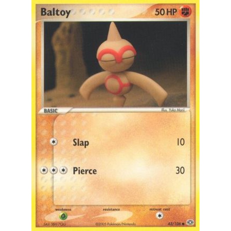 Baltoy (43/106) (Stamped) [EX: Emerald]