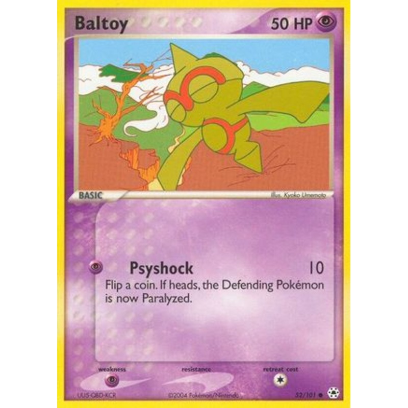Baltoy (52/101) [EX: Hidden Legends] Reverse Holofoil