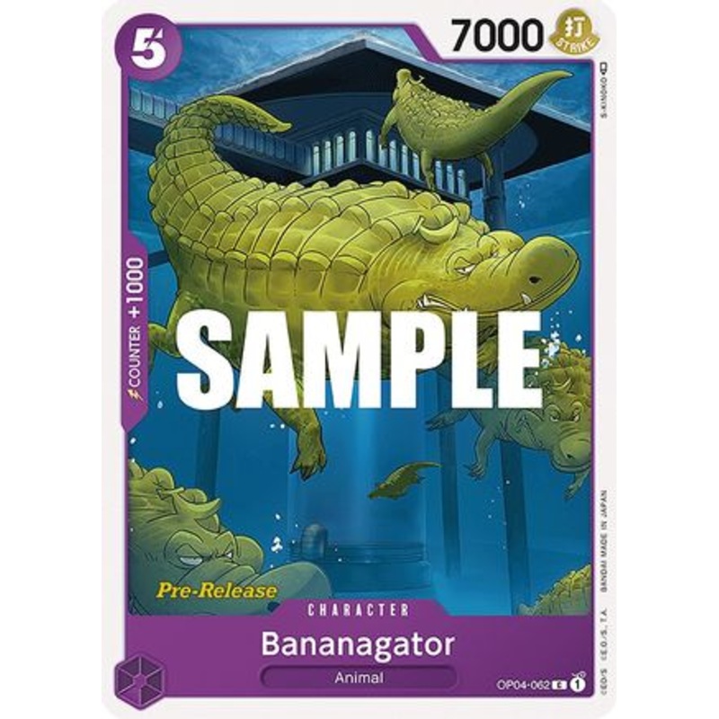 Bananagator (OP04-062) Pre-Release Cards