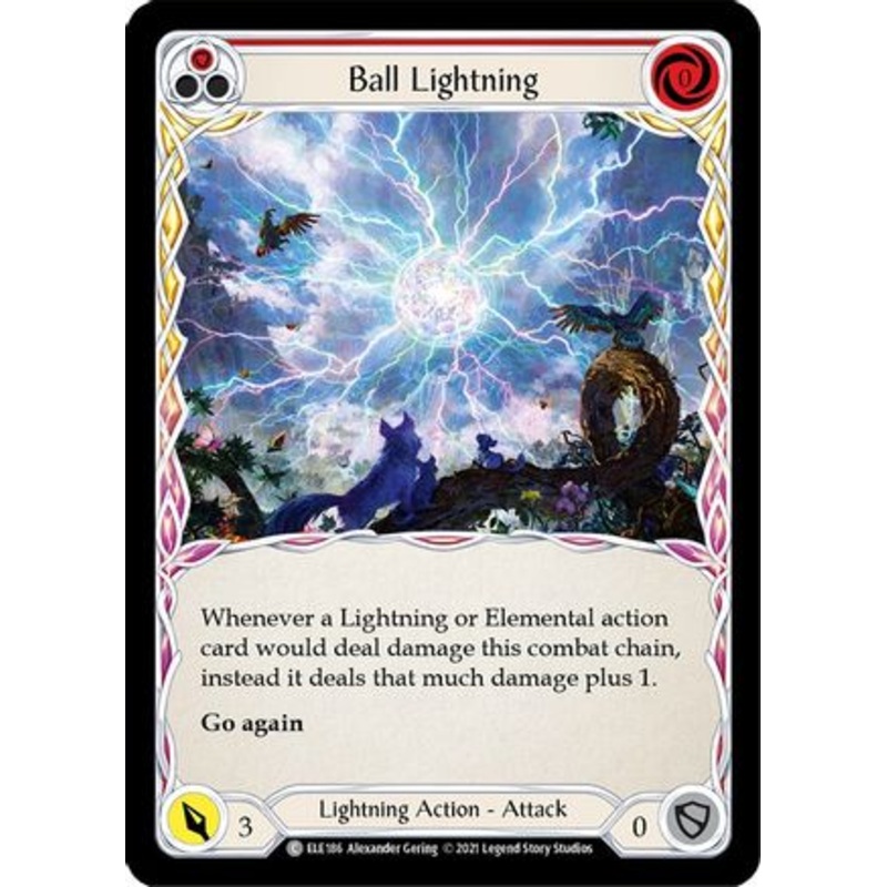 Ball Lightning (Red) (ELE186) Unlimited Edition  – Tales of Aria