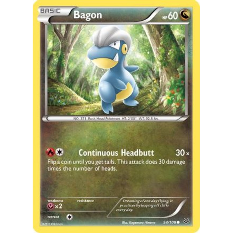 Bagon (54/108) [XY: Roaring Skies] Reverse Holofoil