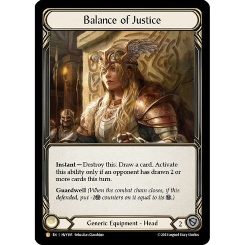 Balance of Justice (HVY195) Rainbow Foil – Heavy Hitters