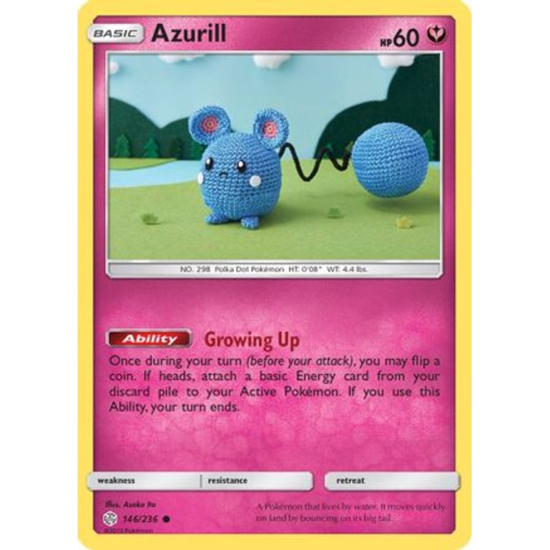Azurill (146/236) [Sun & Moon: Cosmic Eclipse] Reverse Holofoil