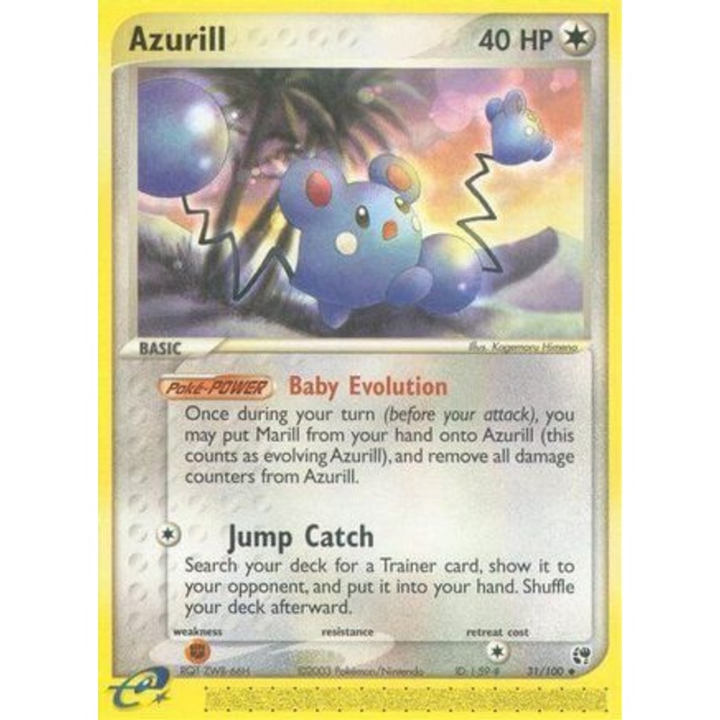 Azurill (31/100) [EX: Sandstorm] Reverse Holofoil
