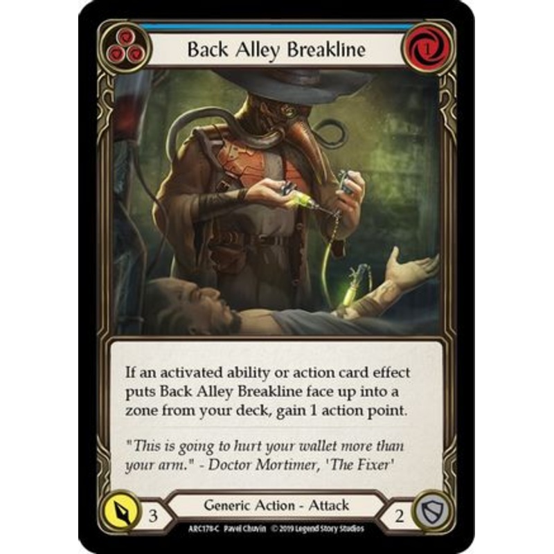 Back Alley Breakline (Blue) (ARC178) 1st Edition – Arcane Rising