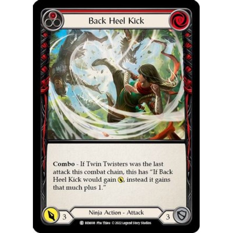 Back Heel Kick (Red) (BEN008) – Blitz Deck: Outsiders – Benji