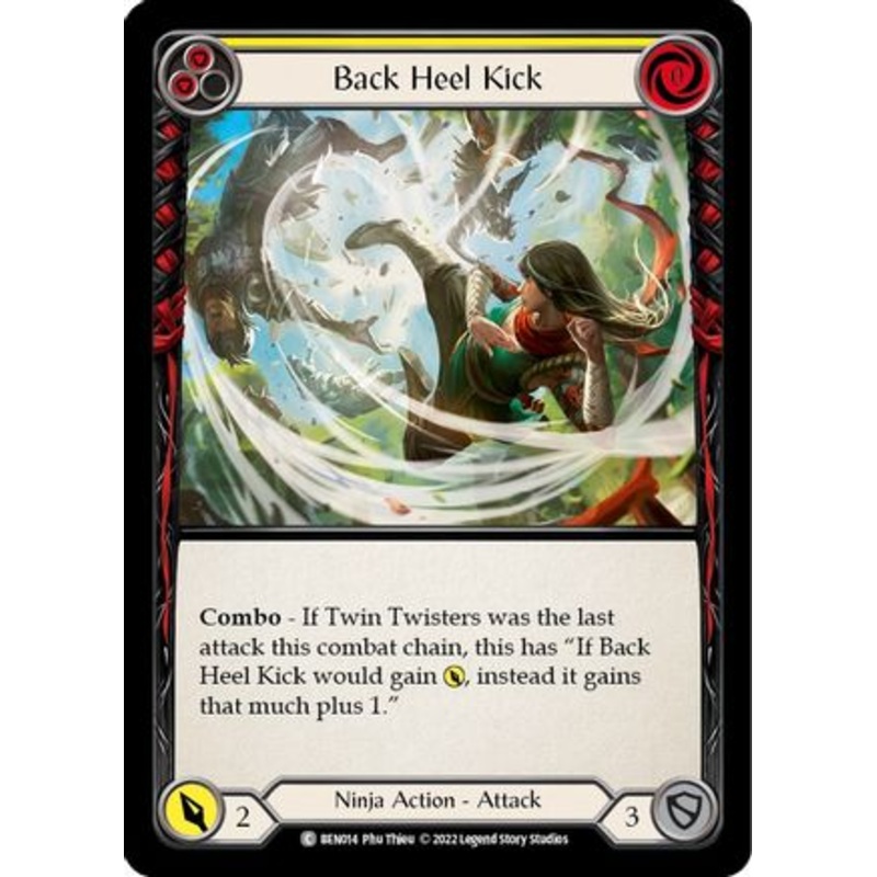 Back Heel Kick (Yellow) (BEN014) – Blitz Deck: Outsiders – Benji