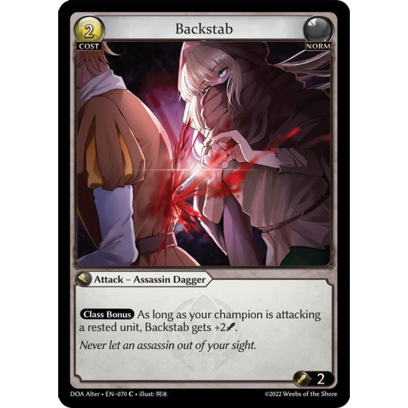 Backstab (070) [Dawn of Ashes: Alter Edition] Foil