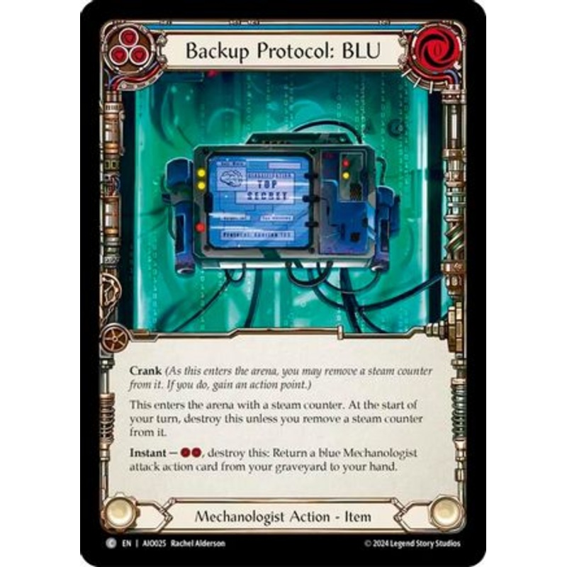 Backup Protocol: BLU (Blue) (AIO025) – Armory Deck: Dash