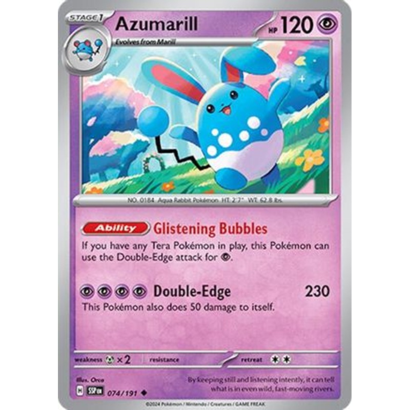Azumarill (074/191) [Scarlet & Violet: Surging Sparks] Reverse Holofoil