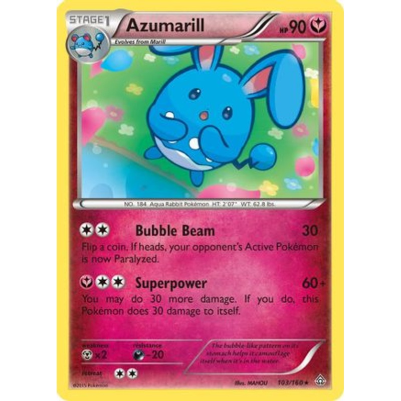 Azumarill (103/160) [XY: Primal Clash] Reverse Holofoil