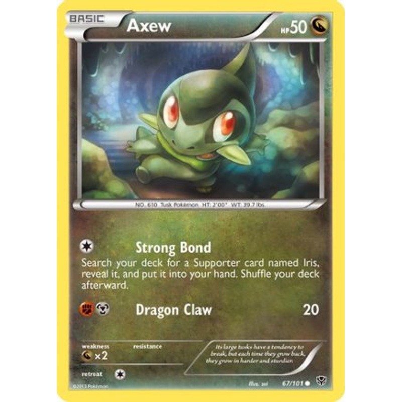 Axew (67/101) [Black & White: Plasma Blast] Reverse Holofoil