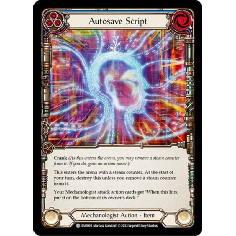 Autosave Script (EVO098) Rainbow Foil – Bright Lights