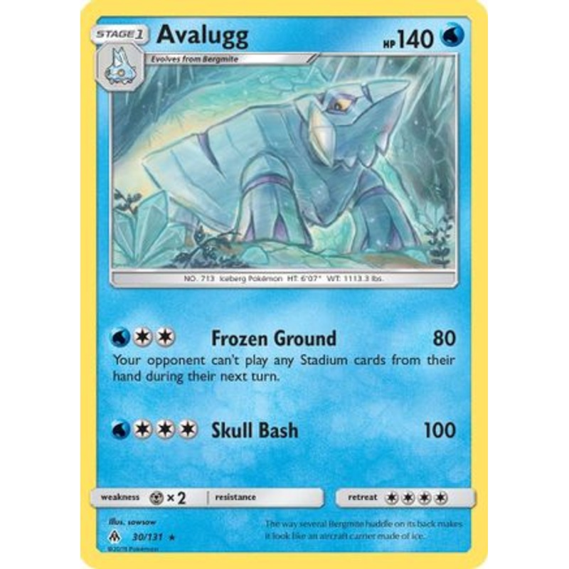 Avalugg (30/131) [Sun & Moon: Forbidden Light] Reverse Holofoil