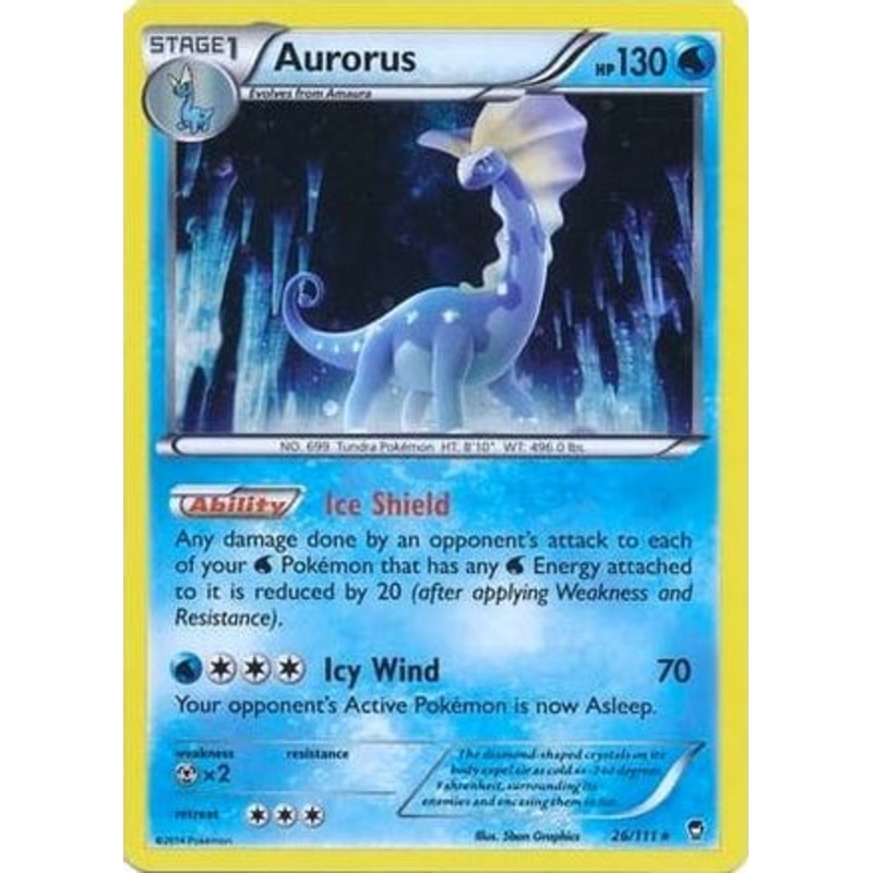 Aurorus (26/111) (Cosmos Holo) [XY: Furious Fists]